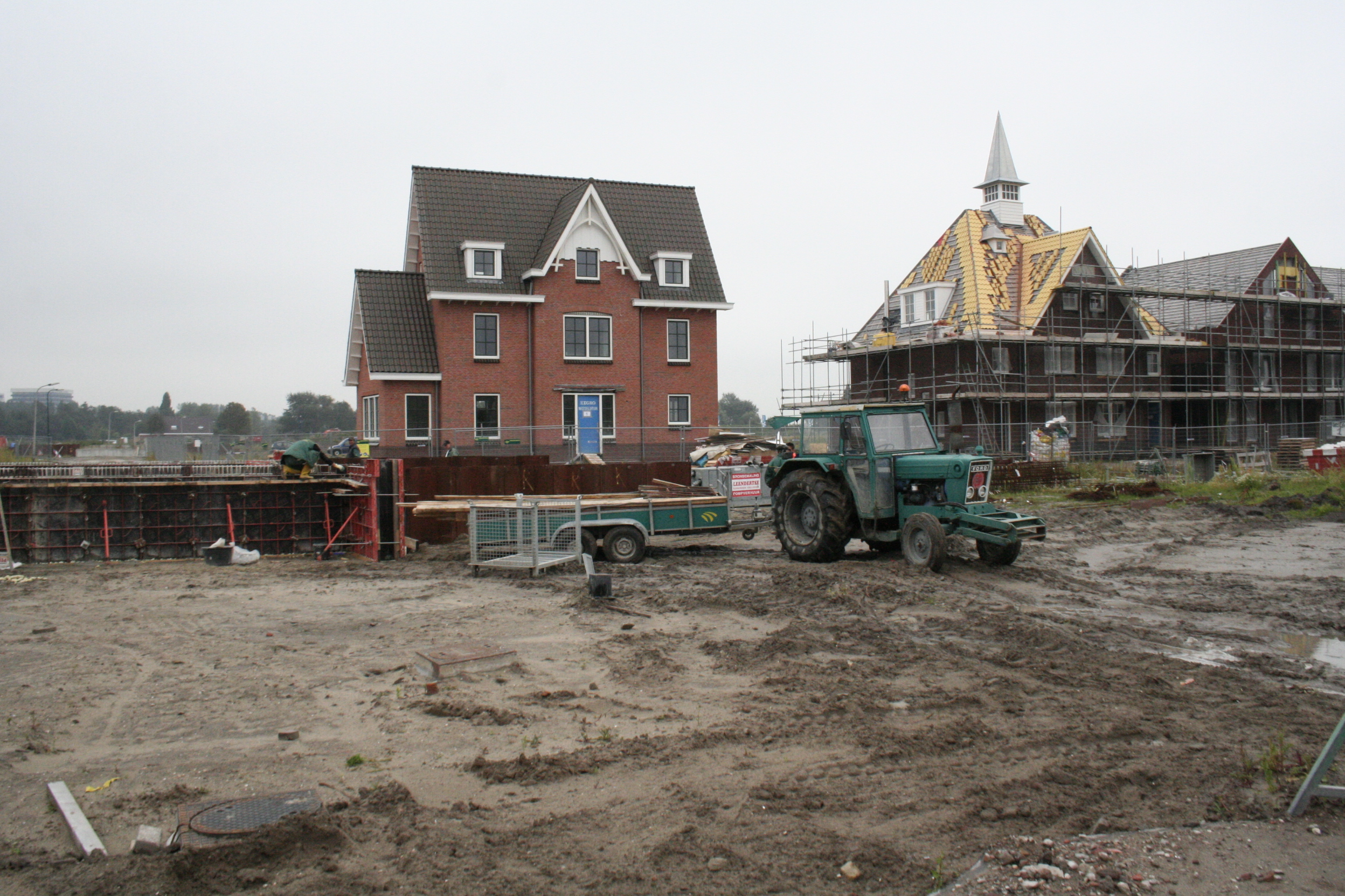 Nieuw-Rhijngeest, bruggen en woningen in aanbouw